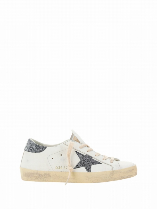 Super Star Sneakers In White/silver