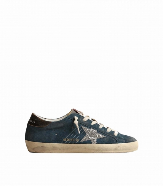 Super-star Sneakers In Silver/blue