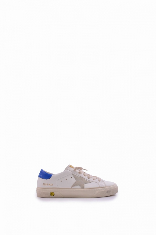 Kids' Leather May Sneakers In White