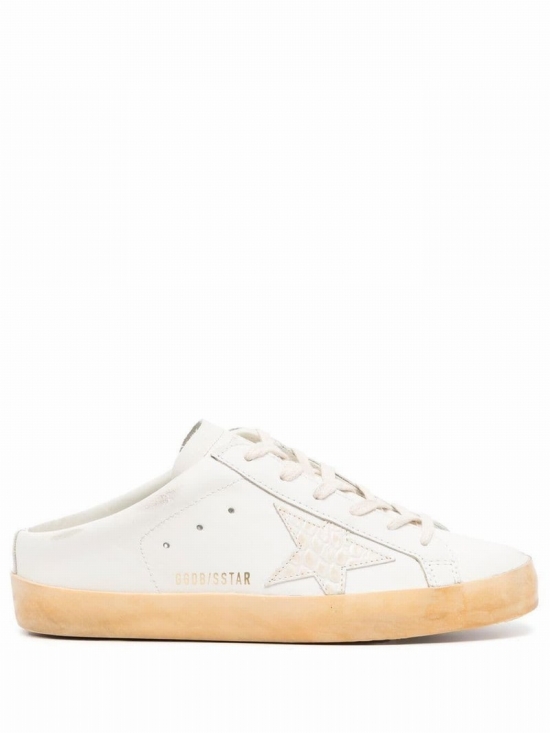 Women's White Leather Sneakers