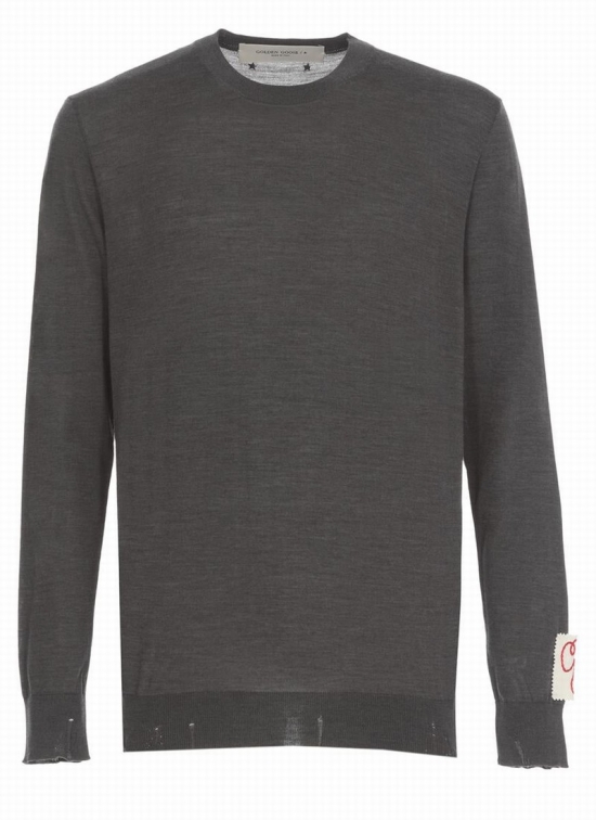 Sweaters In Dark Grey Melange