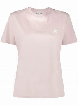 Logo Star Print T-shirt In Pink