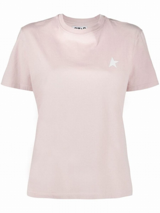 Logo Star Print T-shirt In Pink