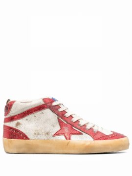 Mid Star High-top Sneakers In Nude
