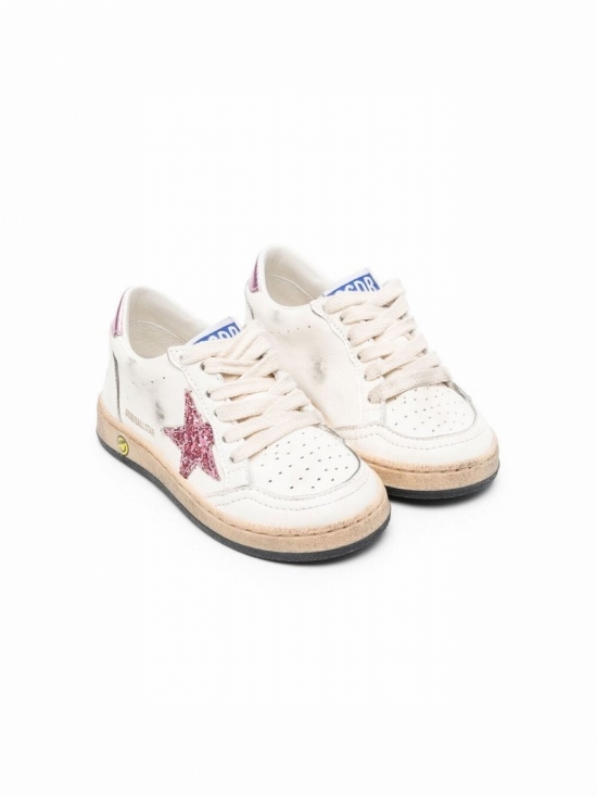 Kids' Super-star Low-top Sneakers In White