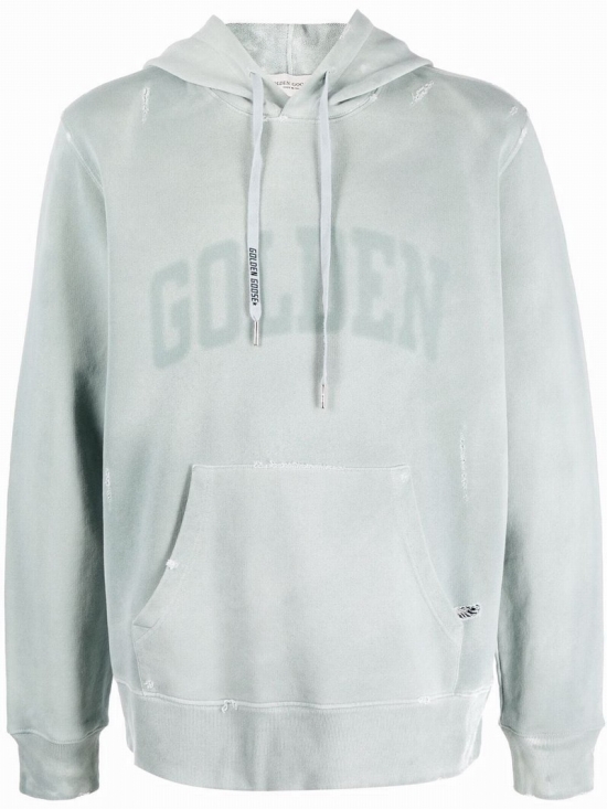 Cotton Logo Hoodie In Grey