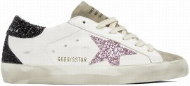 White & Taupe Super-star Sneakers In 82158 Cream/taupe/ma