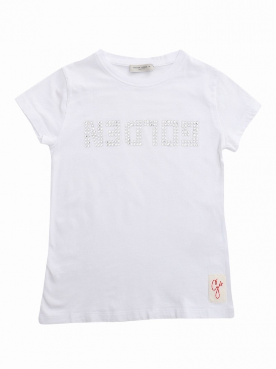 Crystal T-shirt In Bianco