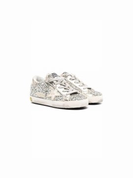 Kids' Junior Super Star Glittered Sneakers In Multi-colored