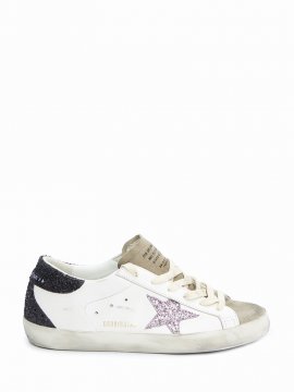 Super-star Leather Sneakers In Crema/nero