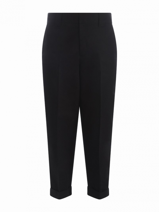 Trousers Star In Cotton Blend In Nero