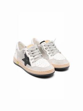 Kids' Super-star Mesh-panel Trainers In Neutrals