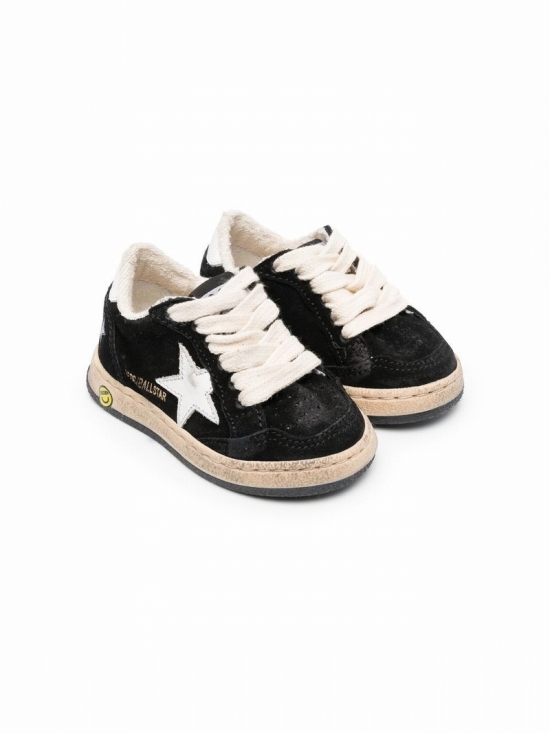 Kids' Star-logo Trainers In Black