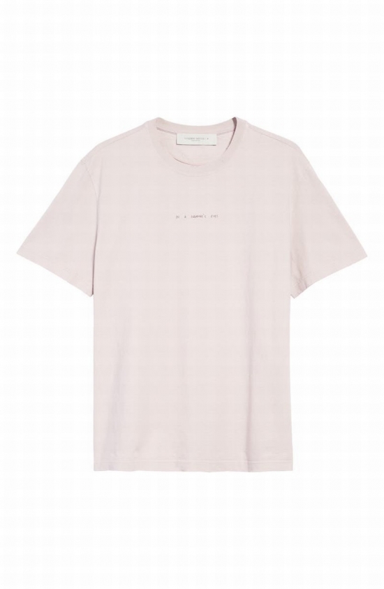 Regular Fit Graphic Tee In Pink