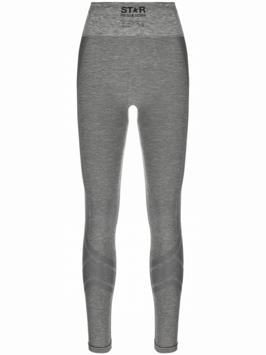 Star-motif Leggings In Grey