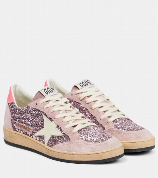 Sneakers Ball Star Aus Veloursleder In Light Pink