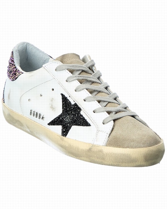 Superstar Leather & Suede Sneaker In White