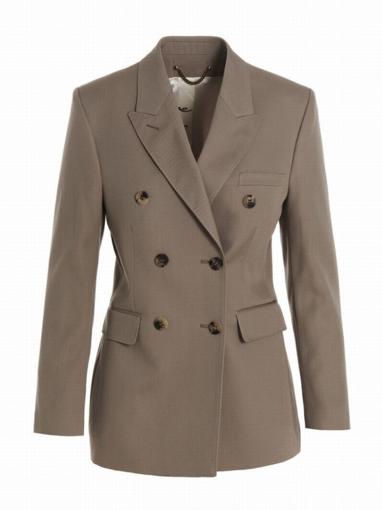 'diva' Blazer Jacket In Beige