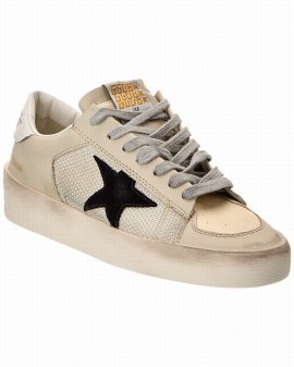 Stardan Leather & Mesh Sneaker In White