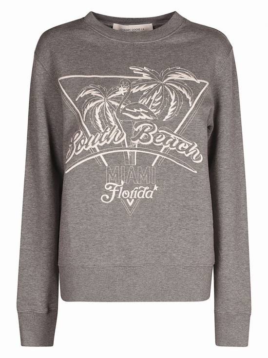 Journey Sweatshirt In Grey Melange