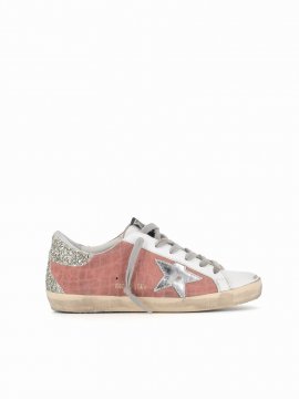 Sneaker Superstar In Rosa/bianco/argento