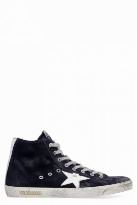 Francy Classic Suede High-top Sneakers In Blue