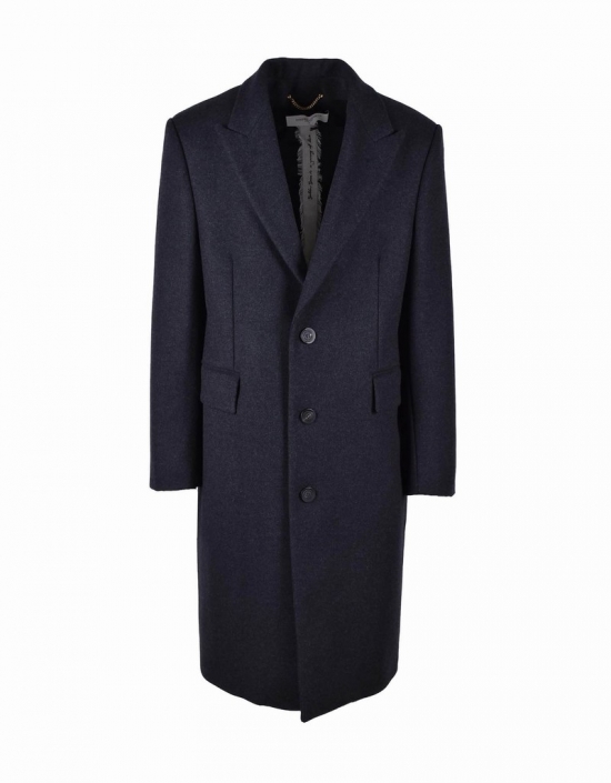 Mens Anthracite Coat In Gray