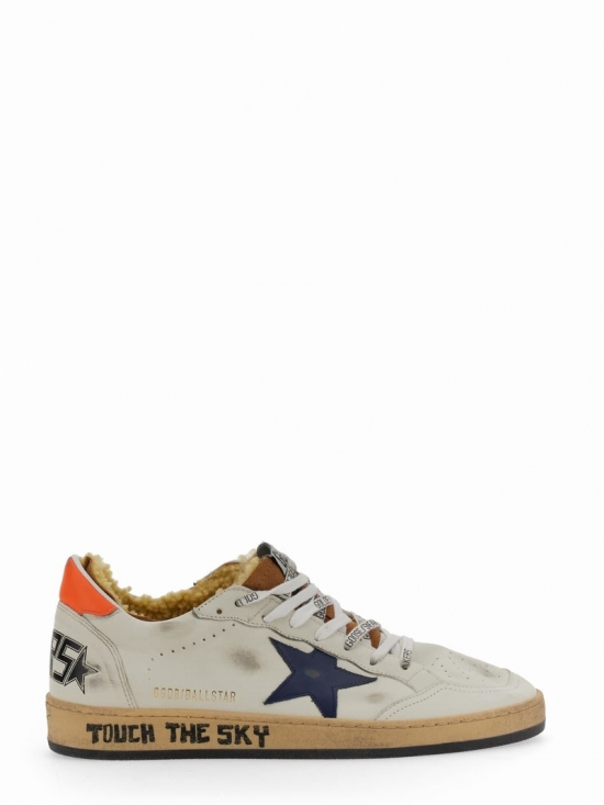 Ball Star Sneakers In White/medieval Blue