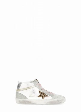 Mid Star Classic Sneakers In Wht/beige Bro/ice/plat/silver