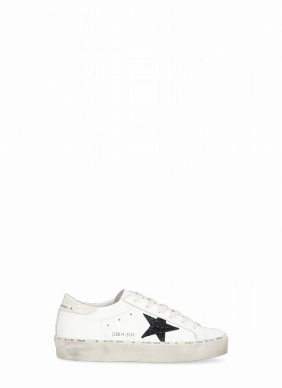 Star Sneakers In Wht/blk/ivory