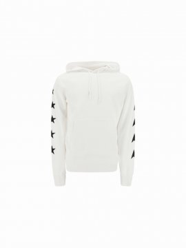 Alighiero Cotton Hoodie In White