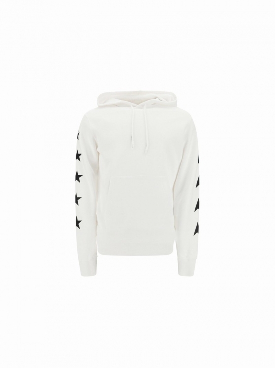 Alighiero Cotton Hoodie In White