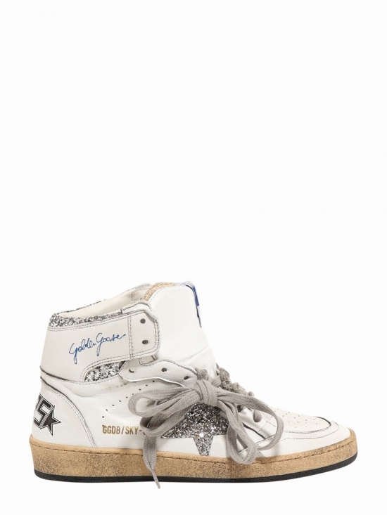 Sky Star Sneakers In White/silver