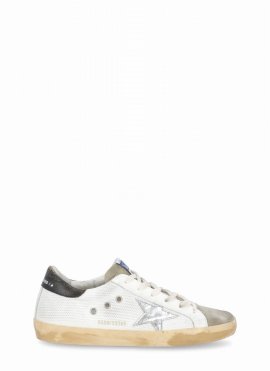 Super-star Classic Sneakers In White/taupe/silver/black