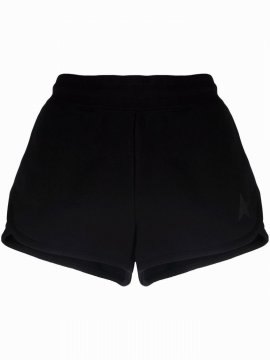 Cotton Jersey Sweatshirt Shorts In Nero