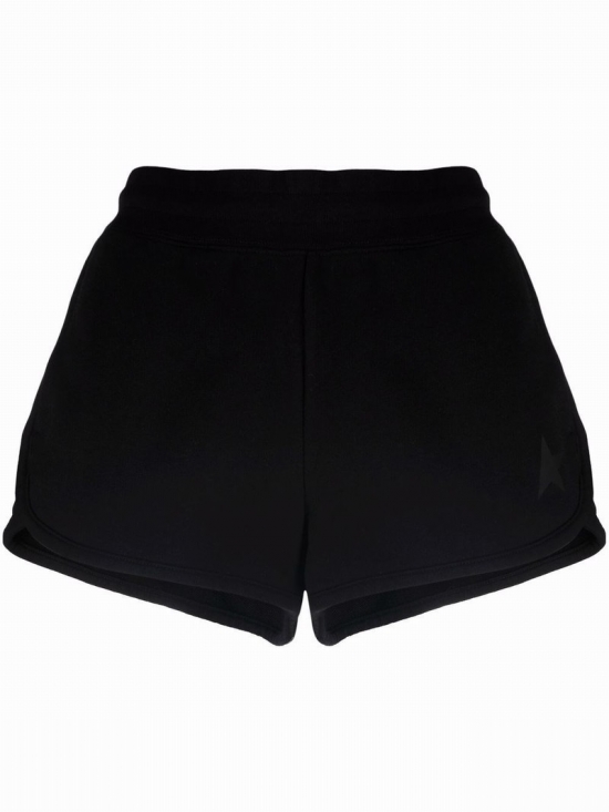 Cotton Jersey Sweatshirt Shorts In Nero