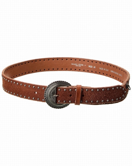 Ranch Suede Belt In Brown