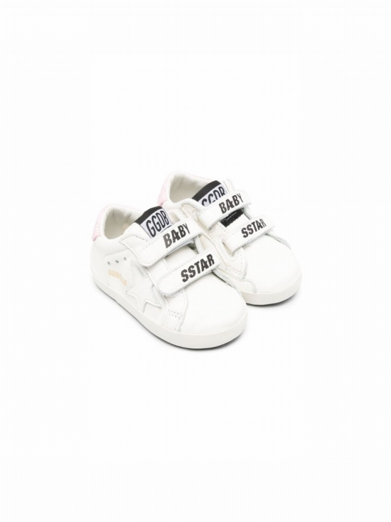 Baby Sneakers School Aus Leder In White