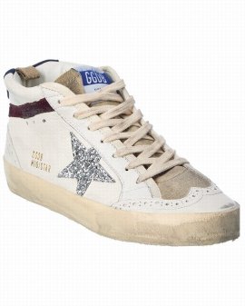 Midstar Leather & Suede Sneaker In White