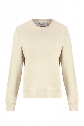 Gia Cotton Crew-neck Sweatshirt In Neutral