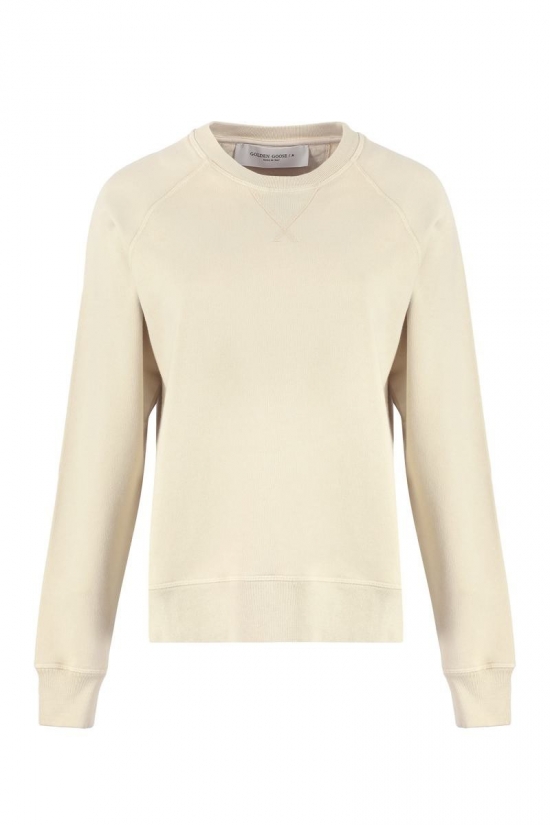 Gia Cotton Crew-neck Sweatshirt In Neutral