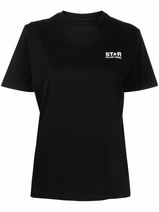 Cotton T-shirt With Logo In Black