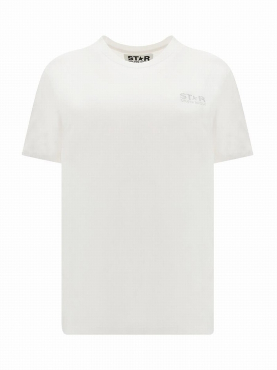 Star T-shirt In White/silver