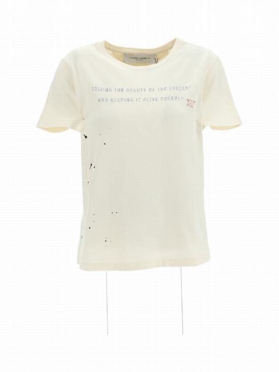 Doris Cotton T-shirt In Panna