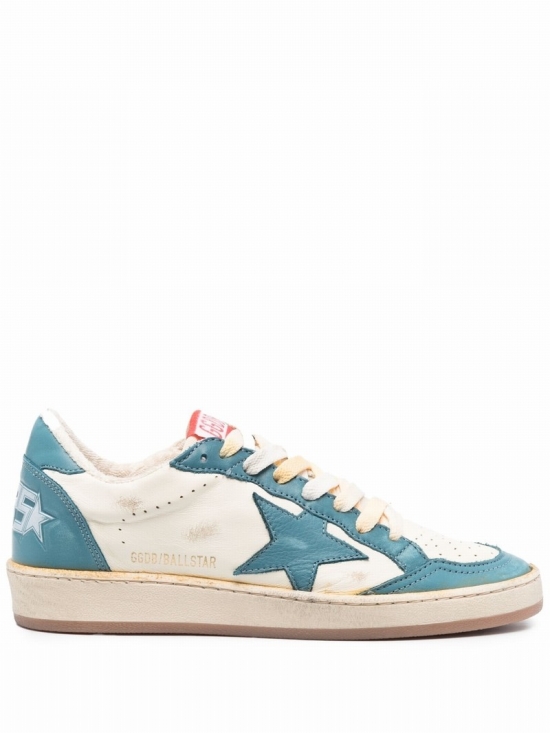 Star-motif Low-top Sneakers In Nude