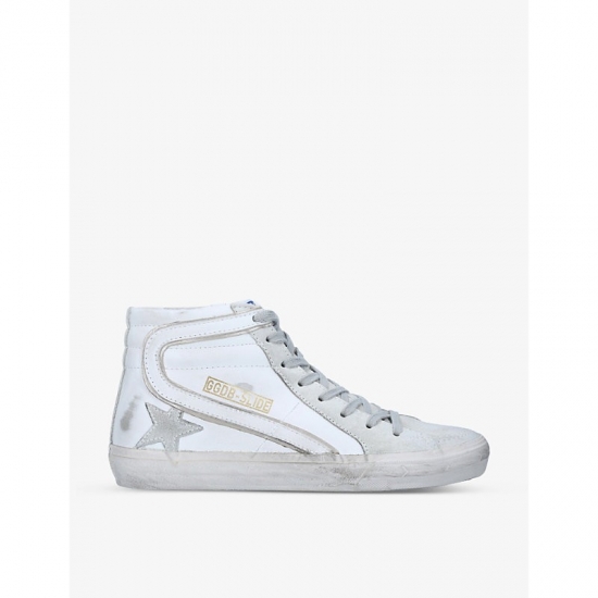 Women's White/oth Women's Slide 10276 Leather High-top Trainers