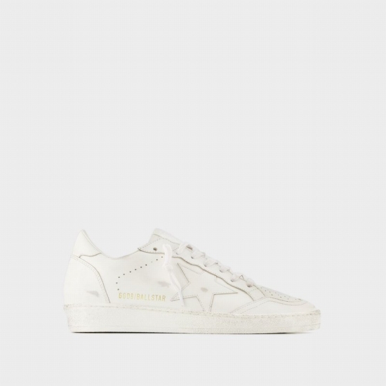 Ball Star Sneakers - - Optic White - Leather