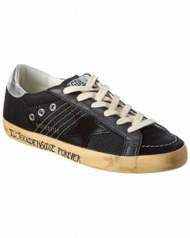 Superstar Leather Sneaker In Black