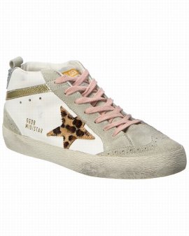 Mid Star Leather Sneaker In Neutral