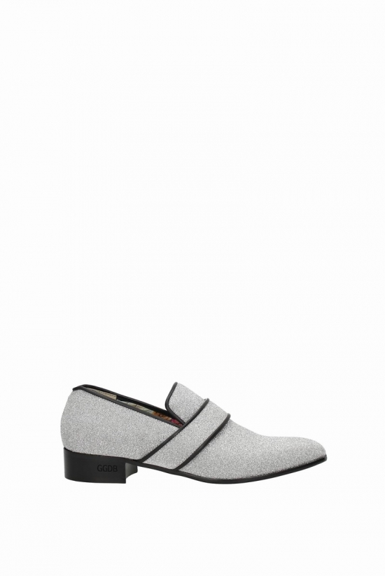 Loafers Glitter Silver In Multi